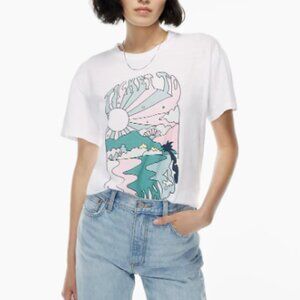 Aritzia Denim Forum Oversized ‘Ticket to Happiness’ Graphic Tee - Black
